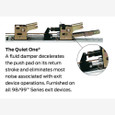 Von Duprin 9827-4ft Wide Stile Surface Vertical Rod Exit Device with Smooth Case, 48" Push Pad