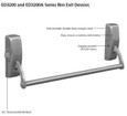 Corbin Russwin ED3000 - Fire Rated Series Crossbar Rim Exit Device, Panic Device Only