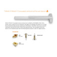 Von Duprin 9848-F Series - Fire Rated 3 ft Smooth Case Wide Stile Concealed Vertical Rod Exit Device, Less Dogging