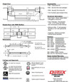 Detex  Advantex 40 Series - 48" Super-Heavy-Duty Narrow Stile Rim Exit Device, Exit Only