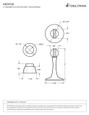 Deltana Deltana MDH30 Baseboard Magnetic Door Holder 3" DEL-MDH30