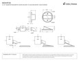 Deltana Deltana MDHF25 Magnetic Door Holder Flush 2-1/2" Diameter DEL-MDHF25