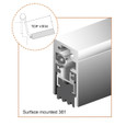 Zero 361AA Heavy Duty Automatic Door Bottom Clear Anodized Aluminum Finish
