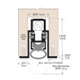 Zero 364AA Heavy-Duty Full Mortise Automatic Door Bottom