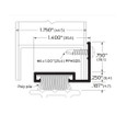 Zero 154A Angle Track/Pile Door Shoe