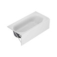 American Standard Princeton PRO Steel 60 x 30-inch Above Floor Rough Integral Apron Bathtub with Left-Hand Outlet - AMS-1392202