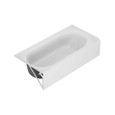 American Standard Princeton PRO Steel 60 x 30-inch Integral Apron Bathtub with Left-Hand Outlet - AMS-1390202