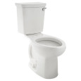 American Standard H2Optimum Two-Piece 1.1 gpf/4.2 Lpf Chair Height Right-Hand Trip Lever Elongated Toilet Less Seat - AMS-288AA115