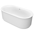American Standard Studio S 68 x 34-Inch Freestanding Bathtub Center Drain With Integrated Overflow - AMS-2549004