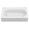 American Standard Princeton Americast 60 x 34-Inch Integral Apron Bathtub Above Floor Rough Right-Hand Outlet Luxury Ledge with Integral Drain - AMS-2397202ICH