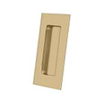 Deltana Deltana FP40 Flush Pull, Rectangular, Heavy-Duty, 4" x 1-7/8" x 7/16", Solid Brass DEL-FP40