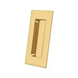 Deltana Deltana FP40 Flush Pull, Rectangular, Heavy-Duty, 4" x 1-7/8" x 7/16", Solid Brass DEL-FP40