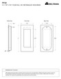 Deltana Deltana FP40 Flush Pull, Rectangular, Heavy-Duty, 4" x 1-7/8" x 7/16", Solid Brass DEL-FP40