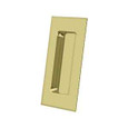 Deltana Deltana FP40 Flush Pull, Rectangular, Heavy-Duty, 4" x 1-7/8" x 7/16", Solid Brass DEL-FP40