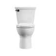 American Standard Cadet PRO Two-Piece 1.28 gpf/4.8 Lpf Chair Height Elongated Toilet With Matte Black Trip Lever Less Seat - AMS-215AA704