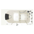 American Standard Gelcoat Premium Series 30 x 52 -Inch Walk-in Tub With Combination Air Spa and Whirlpool Systems - Right-Hand Drain With Faucet - AMS-3052OD.109.CR