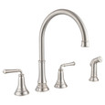 American Standard Delancey 2-Handle Widespread Kitchen Faucet 1.5 gpm/5.7 L/min With Side Spray - AMS-4279701