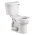 American Standard Champion PRO Two-Piece 1.28 gpf/4.8 Lpf Chair Height Round Front Right-Hand Trip Lever Toilet Less Seat - AMS-211BA105