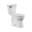 American Standard Edgemere Two-Piece 1.28 gpf/4.8 Lpf Chair-Height Round-Front Toilet Less Seat - AMS-204BA104