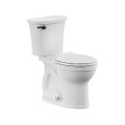American Standard Champion PRO Two-Piece 1.28 gpf/4.8 Lpf Chair Height Round Front Toilet With Matte Black Trip Lever Less Seat - AMS-211BA704