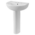 American Standard 22-Inch Evolution 8-Inch Widespread Pedestal Sink Top and Leg Combination - AMS-467800