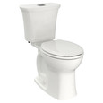 American Standard Edgemere Two-Piece Dual Flush 1.6 gpf/6.0 Lpf and 1.1 gpf/4.2 Lpf Chair-Height Round-Front Toilet Less Seat - AMS-204BA200