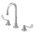 American Standard Monterrey 8-Inch Widespread Gooseneck Faucet With Wrist Blade Handles 1.5 gpm/5.7 Lpm With Limited Swivel - AMS-6545170