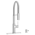 American Standard Tamarind Semi-Pro Dual Spray Kitchen Faucet with Deck Plate and Soap Dispenser - AMS-7425351
