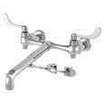 American Standard Bottom Brace Wall-Mount Service Sink Faucet With 12-Inch Spout and Offset Shanks - AMS-8345115