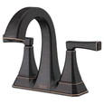 American Standard Crawford 4-Inch Centerset 2-Handle Bathroom Faucet 1.2 gpm/4.5 L/min With Lever Handles - AMS-7612207