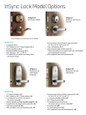 Dormakaba Dormakaba RI6200C InSync Battery Operated Interconnected Cylindrical Latch and Deadbolt Lock, Unit, Electronic RFID Keys, Continental Lever, Left Hand, Satin Chrome RI6200C-26D