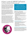 Dormakaba Dormakaba InSync Battery Operated Interconnected Cylindrical Latch and Deadbolt Lock, Unit, Electronic RFID Keys, Troy Lever, Left Hand, Satin Chrome RI6200S-26D