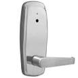 Dormakaba Dormakaba InSync Battery Operated ASM Mortise Lock, Utility Mortise, No Deadbolt, Unit, Troy Lever, Right Hand Reverse, Satin Chrome RM2300S-26D