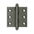 Deltana CH2020 Cabinet Hinge, 2" x 2", with Ball Tips (Pair)
