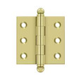 Deltana Deltana CH2020 Cabinet Hinge, 2" x 2", with Ball Tips (Pair) DEL-CH2020