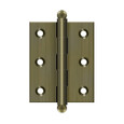 Deltana CH2520 Cabinet Hinge, 2-1/2 x 2", with Ball Tips