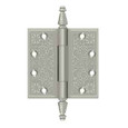 Deltana Deltana DSBP45 Ornate Hinge, 4-1/2" x 4-1/2" Square Corners, Solid Brass (Pair) DEL-DSBP45