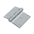 Deltana DHS3035 Half Surface Hinge, 3" x 3-1/2", Solid Brass (Pair)