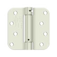 Deltana Deltana DSH4R5 Single Action Spring Hinge (Pair), 4" x 4" x 5/8" Radius Corner, Steel, UL Listed DEL-DSH4R5