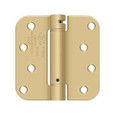 Deltana Deltana DSH4R5 Single Action Spring Hinge (Pair), 4" x 4" x 5/8" Radius Corner, Steel, UL Listed DEL-DSH4R5