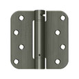 Deltana Deltana DSH4R5 Single Action Spring Hinge (Pair), 4" x 4" x 5/8" Radius Corner, Steel, UL Listed DEL-DSH4R5