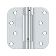 Deltana Deltana DSH4R5 Single Action Spring Hinge (Pair), 4" x 4" x 5/8" Radius Corner, Steel, UL Listed DEL-DSH4R5