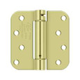 Deltana Deltana DSH4R5 Single Action Spring Hinge (Pair), 4" x 4" x 5/8" Radius Corner, Steel, UL Listed DEL-DSH4R5