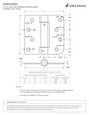 Deltana Deltana DSH4SR5 Single Action Spring Hinge (Pair), 4" x 4" x 5/8" Radius x Square, Steel, UL Listed DEL-DSH4SR5