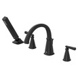 American Standard Edgemere Bathtub Faucet With Lever Handles and Personal Shower for Flash Rough-In Valve - AMS-T018901