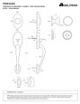 Deltana Deltana PRRHDRK Riversdale Handleset with Flat Round Knob, Dummy DEL-PRRHDRK