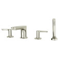 American Standard Studio S Bathtub Faucet With Lever Handles and Personal Shower for Flash Rough-In Valve - AMS-T105901