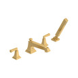 American Standard Town Square S Bathub Faucet With Lever Handles and Personal Shower for Flash Rough-in Valve - AMS-T455901