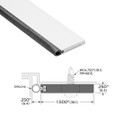 Zero 429AA 36" x 84" Aluminum Non-Mitered Head and Jamb Gasketing with Silicone