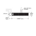 Zero 429AA 36" x 84" Aluminum Non-Mitered Head and Jamb Gasketing with Silicone